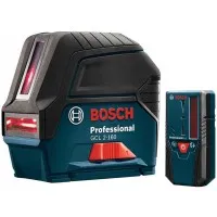 Bosch GCL2160 [GCL 2-160 + LR 6] Self-leveling Cross-line Combination Laser with Plumb Points & LR 6 Receiver